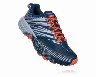 Hoka One One Women's Speedgoat 4 Sneakers Blue (HO0486) Australia